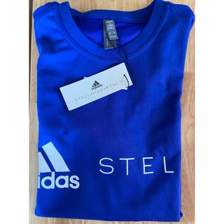 アディダスバイステラマッカートニー(adidas by Stella McCartney)のadidas by Stella McCartney 半袖Tシャツ　ブルー　Ｌ(Tシャツ(半袖/袖なし))