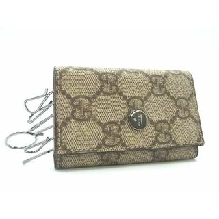 グッチ(Gucci)の■新品同様■ GUCCI グッチ GG柄 PVC 6連 キーケース 鍵入れ メンズ レディース ブラウン系 AW8682 (その他)