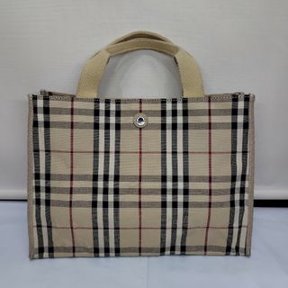 バーバリー(BURBERRY)のバーバリーロンドン ハンドバッグ ノバチェック キャンバス ミニ トートバッグ(トートバッグ)