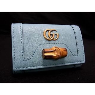 グッチ(Gucci)の■新品■未使用■ GUCCI グッチ 658636 バンブー GGマーモント レザー 6連 キーケース 鍵入れ ライトブルー系 FC2606 (その他)