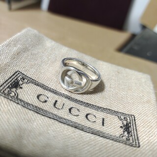 グッチ(Gucci)のGUCCI  インターロッキングシルバー925リング  イタリア製  12号(リング(指輪))
