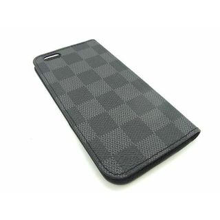 ルイヴィトン(LOUIS VUITTON)の■新品同様■ LOUIS VUITTON ヴィトン N61265 ダミエグラフィット フォリオ iPhone6/6S 対応 手帳型 アイフォンケース ブラック系 BI1165(その他)