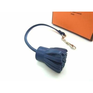 エルメス(Hermes)の■新品同様■ HERMES エルメス  カルメンチータ レザー シルバー金具 ミニタッセル しおり ブックマーク 文房具 ブルー系 FA4214 (その他)