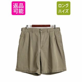 ラルフローレン(Ralph Lauren)の90s ポロ ラルフローレン 2タック コットン チノ ショートパンツ メンズ 36 古着 90年代 オールド 短パン ショーツ ポロチノ ワンポイント(ショートパンツ)