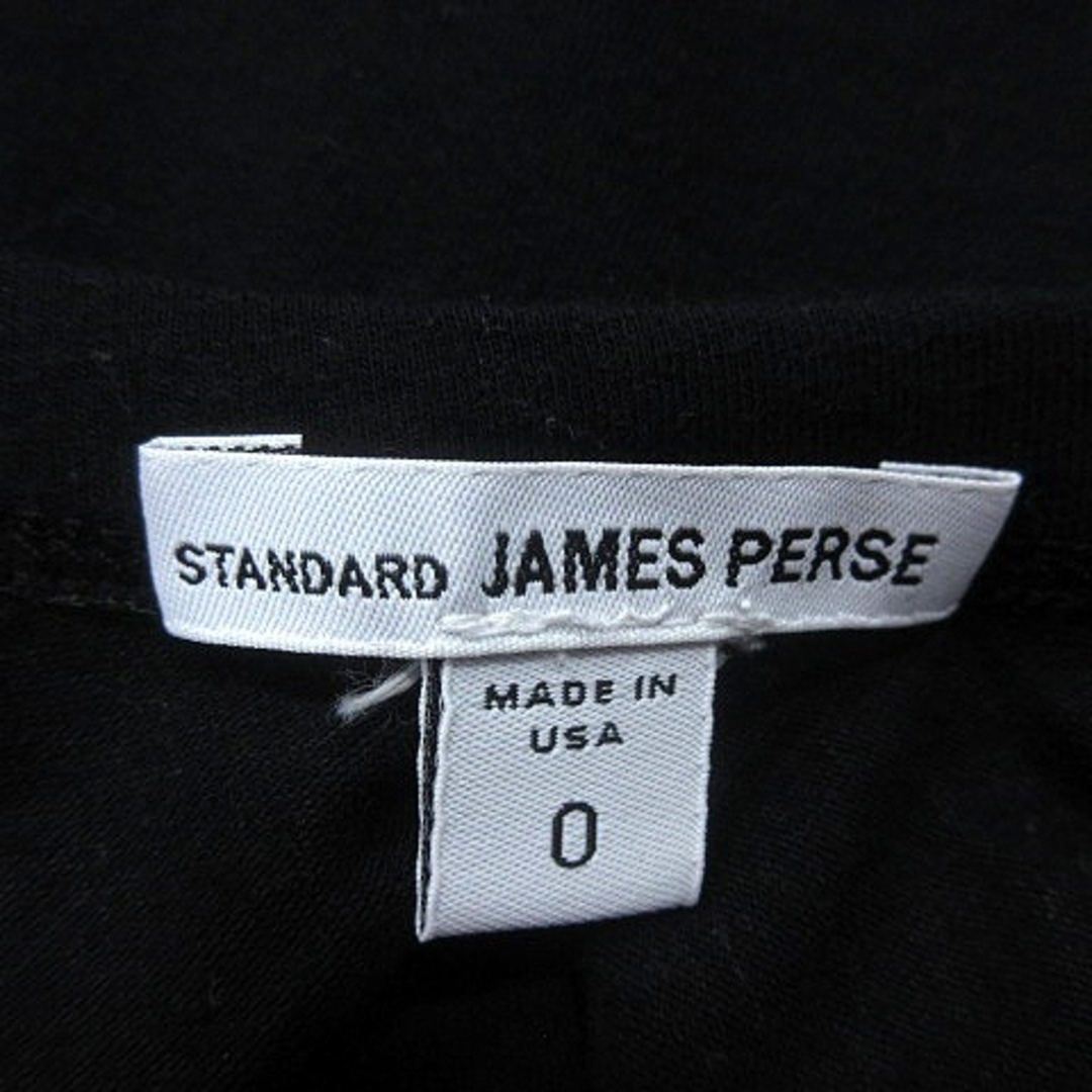 JAMES PERSE(ジェームスパース)のジェームスパース STANDARD カットソー Uネック 長袖 0 黒  レディースのトップス(カットソー(長袖/七分))の商品写真