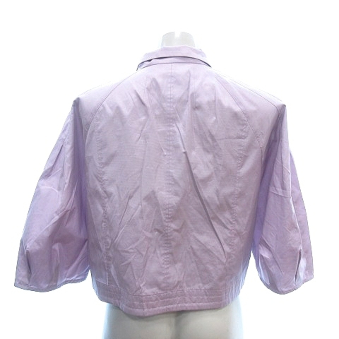 leilian(レリアン)のレリアン シャツジャケット ステンカラー 七分袖 9 紫 パープル /AU レディースのトップス(その他)の商品写真