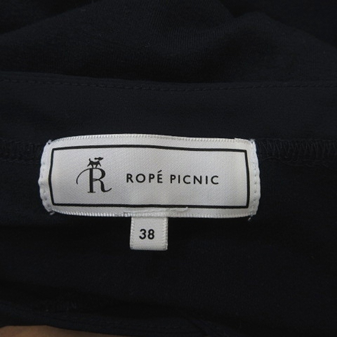 Rope' Picnic(ロペピクニック)のロペピクニック ブラウス プルオーバー 切替 カットソー 七分袖 38 紺  レディースのトップス(その他)の商品写真