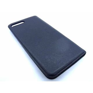 モンブラン(MONTBLANC)の■美品■ MONT BLANC モンブラン レザー iPhone7plus/8plus 対応 手帳型 アイフォンケース スマホケース ブラック系 AV8760(iPhoneケース)