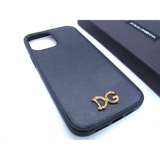 ドルチェアンドガッバーナ(DOLCE&GABBANA)の■美品■ DOLCE＆GABBANA ドルチェ&amp;ガッバーナ レザー iPhone 13ProMax 対応 アイフォンケース スマホケース ブラック系 BE7768 (その他)