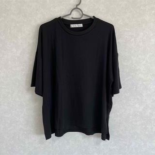 しまむら - しまむら シンプル 黒 半袖 Tシャツ オーバーサイズ