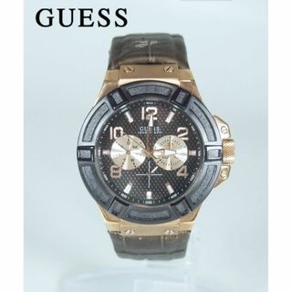 GUESS - Guess ゲス W0040G3 クオーツ アナログ表示 ブラウン文字盤 腕時計