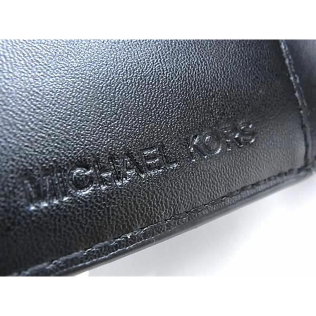 Michael Kors(マイケルコース)の■新品同様■ MICHAEL KORS マイケルコース クロコダイル型押しレザー 三つ折り 財布 ウォレット レディース ブラック系 CC2462 レディースのアクセサリー(その他)の商品写真