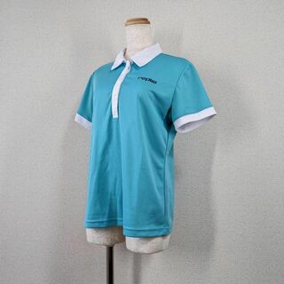 ビバハート(VIVA HEART)の【ビバハート】ゴルフウェア　シャツ　半袖　エメラルドグリーン　42　XL(ウエア)
