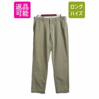 ラルフローレン(Ralph Lauren)の90s ポロ ラルフローレン コットン チノ パンツ メンズ 36 34 / 90年代 オールド チノパン ストレート アーミー タイプ ノータック カーキ(チノパン)