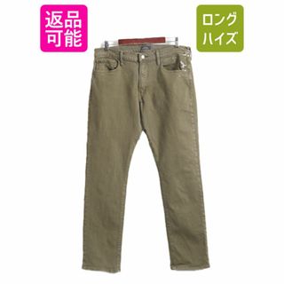 ラルフローレン(Ralph Lauren)のポロ ラルフローレン スリム ストレート カラー デニム パンツ 34 32 / 古着 POLO ジーンズ ジーパン ストレッチ ジッパーフライ 5ポケット(デニム/ジーンズ)