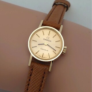 オメガ(OMEGA)のOH済 1972年製 オメガ ジュネーブ ラウンド型 レディース 手巻き 極上品(腕時計)