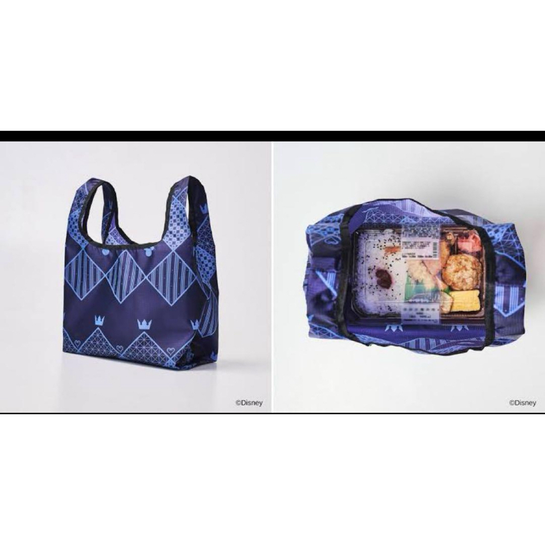 Disney(ディズニー)の【2個セット】Disney キングダム ハーツ 収納ポーチ付きエコバッグ レディースのバッグ(エコバッグ)の商品写真