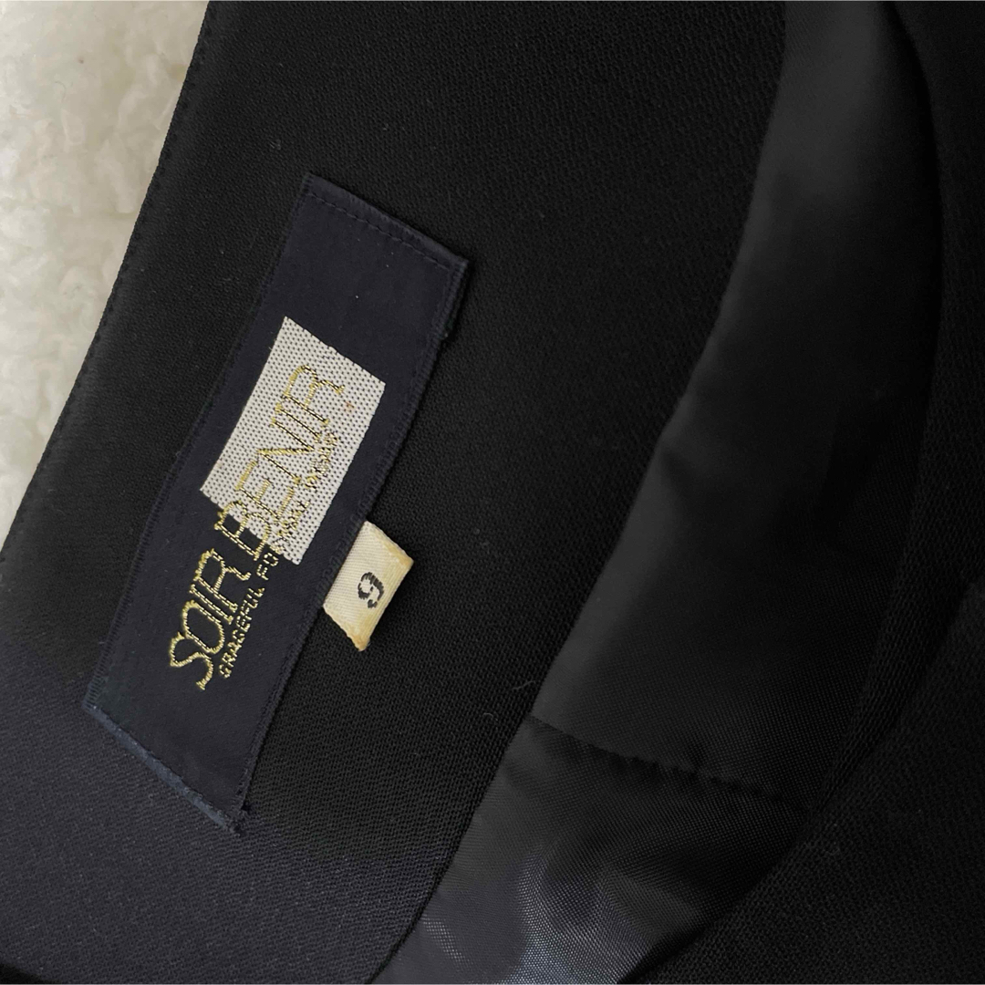 TOKYO SOIR(トウキョウソワール)の東京ソワール　ブラックフォーマルスーツセットアップ　喪服　礼服　ソワールべニール レディースのフォーマル/ドレス(礼服/喪服)の商品写真