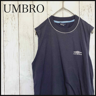 UMBRO - アンブロ ノースリーブシャツ タンクトップ ワンポイント刺繍ロゴ Z1232