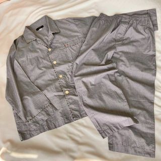 ダックス(DAKS)の【古着】DAKS ダックス メンズ パジャマシャツ セットアップ 黒ダンガリー(セットアップ)