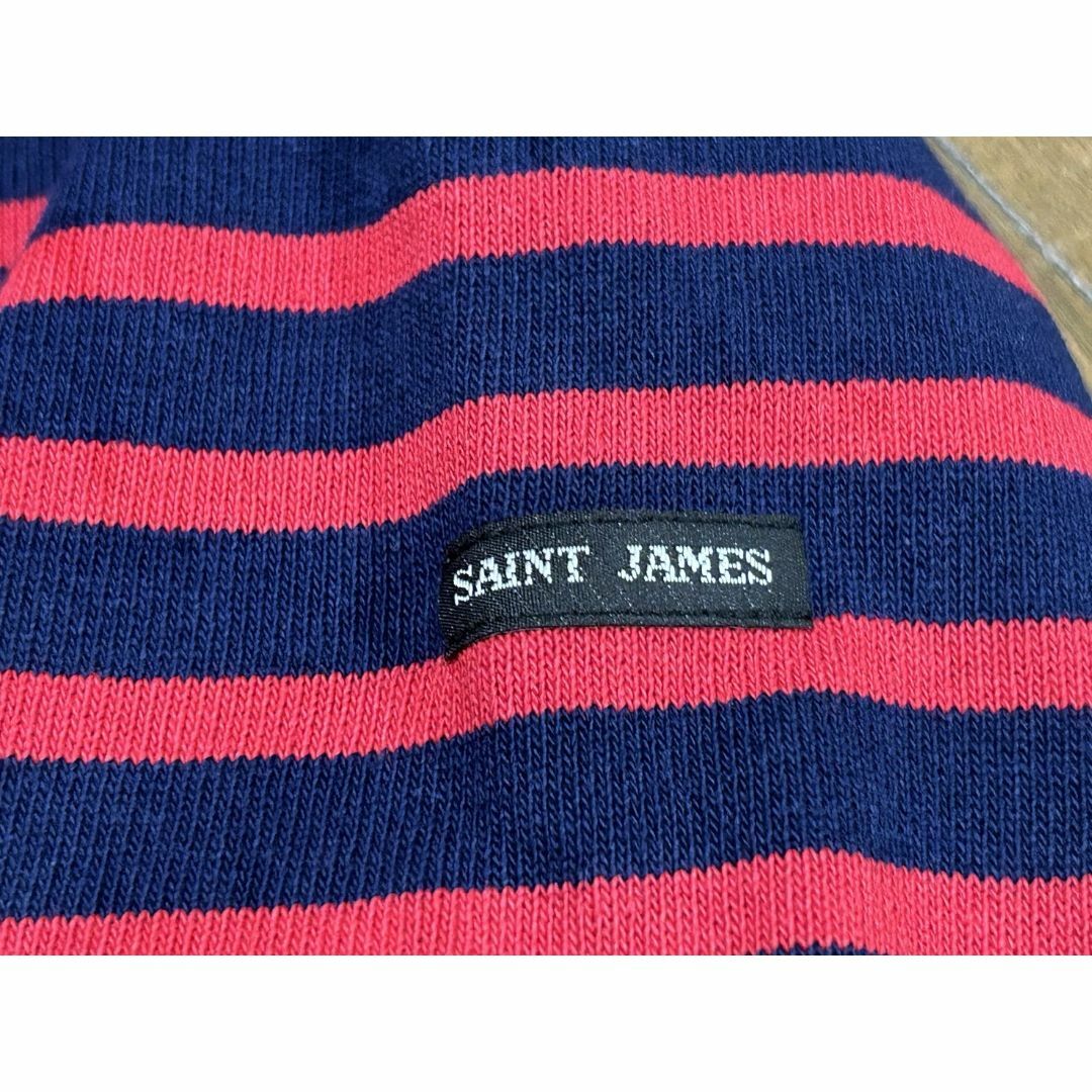 SAINT JAMES(セントジェームス)の＊SAINT JAMES ボーダーバスクシャツ ボートネック フランス製 T4 メンズのトップス(Tシャツ/カットソー(七分/長袖))の商品写真
