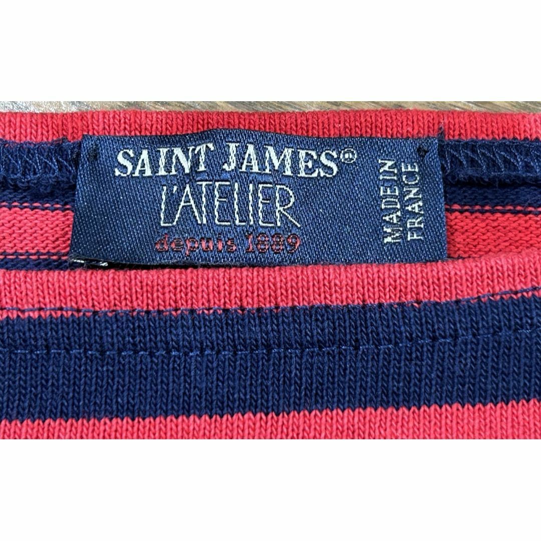 SAINT JAMES(セントジェームス)の＊SAINT JAMES ボーダーバスクシャツ ボートネック フランス製 T4 メンズのトップス(Tシャツ/カットソー(七分/長袖))の商品写真