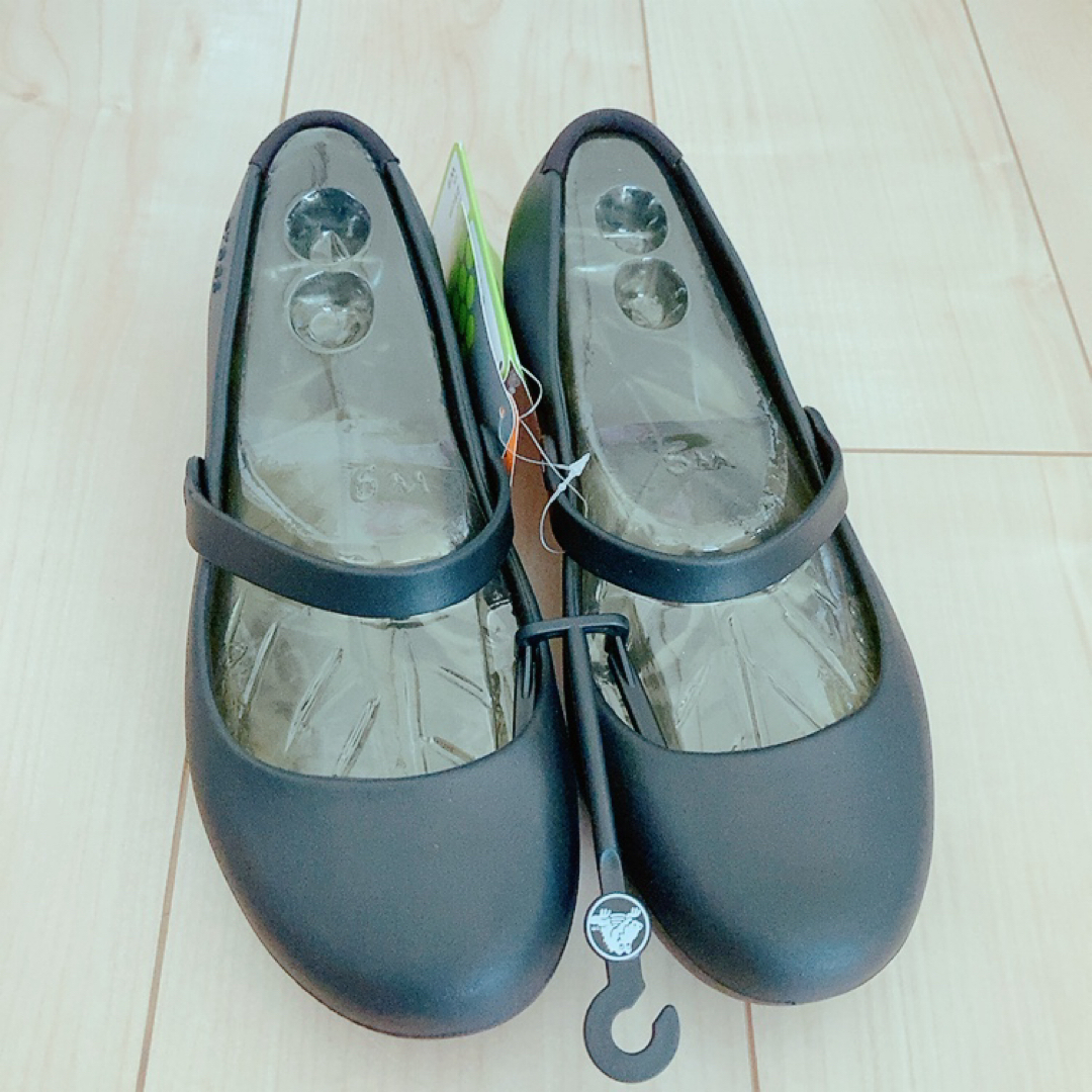 crocs(クロックス)の【新品】25cm CROCSクロックス　アリスワーク ブラック W9 パンプス レディースの靴/シューズ(サンダル)の商品写真