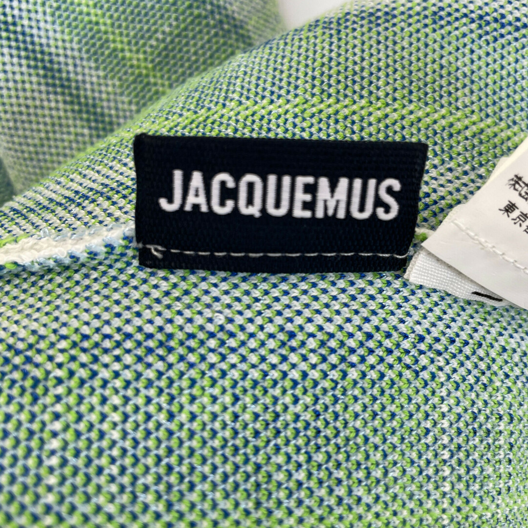 ジャックムス ﾎﾜｲﾄ ｽﾄﾗｲﾌﾟ ｺｯﾄﾝ ｼﾞｬｹｯﾄ L レディースのジャケット/アウター(その他)の商品写真