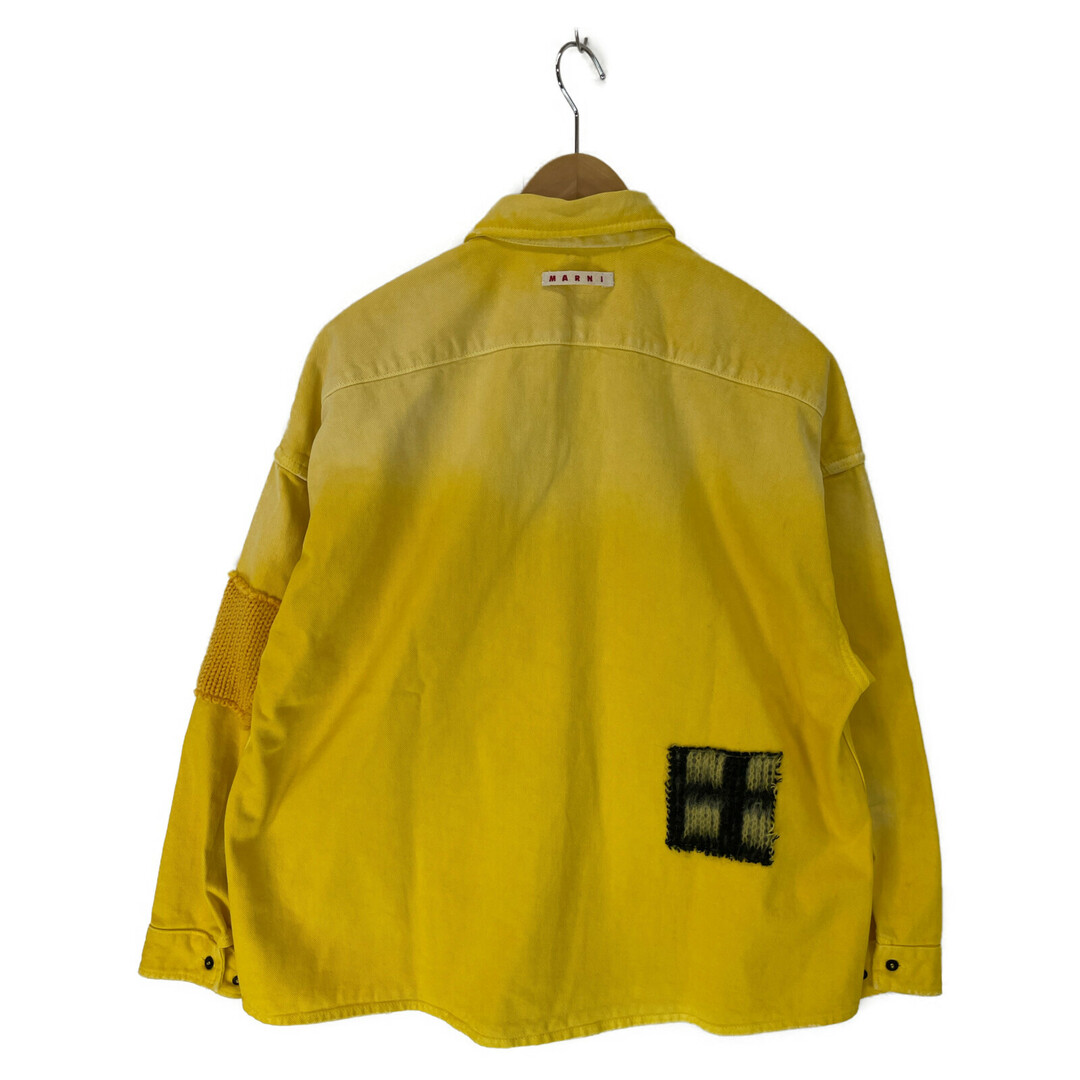MARNI - マルニ イエロー パッチワーク デニムジャケット CUJU0061LX 44の通販 MARNI - マルニ イエロー パッチワーク デニムジャケット CUJU0061LX 44の通販