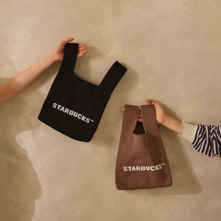 スターバックス(Starbucks)のスターバックス　台湾　ニットトートバッグ　ブラック　海外限定 (トートバッグ)