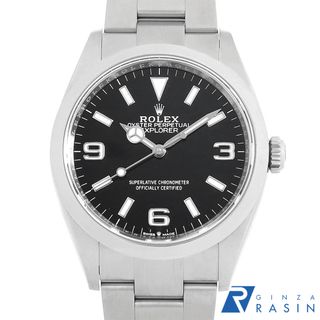 ロレックス(ROLEX)のロレックス エクスプローラーI 124270 ブラック ランダム番 メンズ 中古 腕時計(腕時計(アナログ))