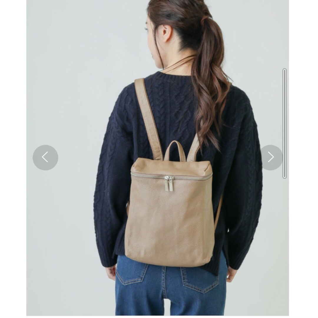 美品 MILLE REVE 上質本革のシンプルな大人リュック 日本製^^☆ レディースのバッグ(リュック/バックパック)の商品写真