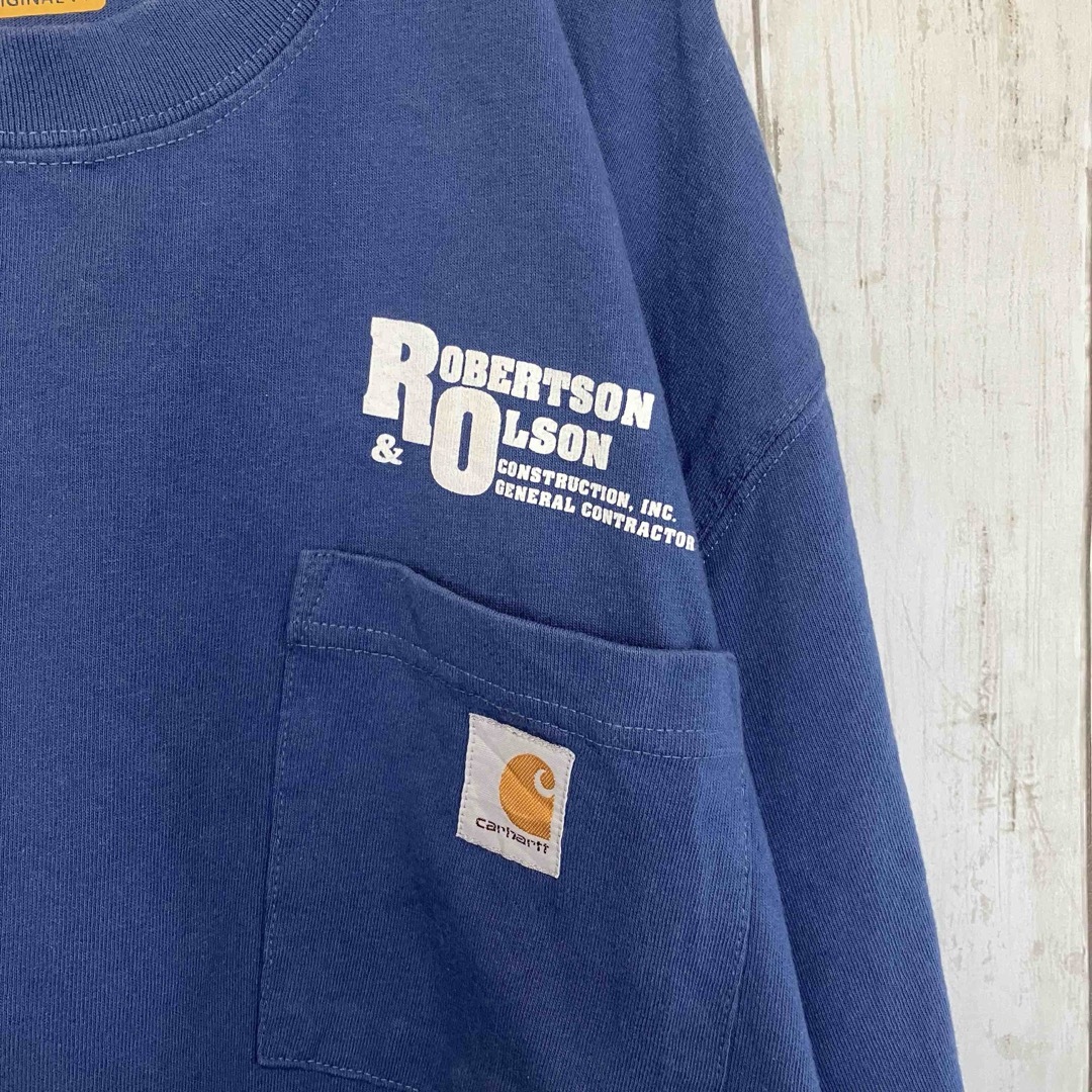 carhartt(カーハート)のカーハート 半袖Tシャツ ポケット付ワンポイント刺繍ロゴ企業系プリントZ1233 メンズのトップス(Tシャツ/カットソー(半袖/袖なし))の商品写真