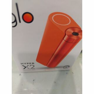 グロー(glo)のglo hyper X2 　グロー・ハイパー・エックス・ツー　メタルオレンジ(タバコグッズ)