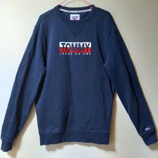 トミー(TOMMY)の美品 TOMMY トミー トレーナー メンズ 紺色 Sサイズ(スウェット)