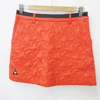 ルコックスポルティフ(le coq sportif)のルコックスポルティフ ゴルフ スカート 中綿 キルティング レッド 赤 黒 9(ウエア)