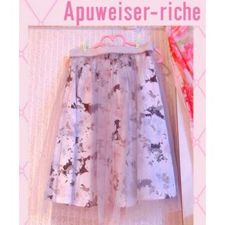 アプワイザーリッシェ(Apuweiser-riche)の♥Apuweiser-riche／2way チュールスカート［❀59］(ひざ丈スカート)