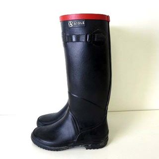 エーグル(AIGLE)のエーグル AIGLE ラバーブーツ レインブーツ 長靴 35 黒 22.5cm(レインブーツ/長靴)