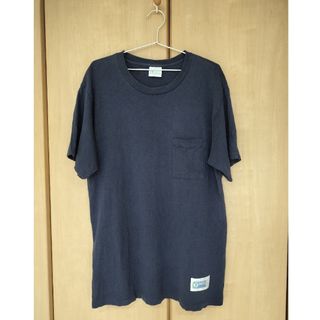 ディスカス(DISCUS)のDISCUS  メンズ Tシャツ　ネイビー系　Lサイズ　古着　ビンテージ(Tシャツ/カットソー(半袖/袖なし))