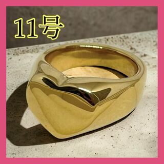 080b5シルバー×ベージュリング　ゴールド　指輪　韓国アクセサリー　石プチプラ