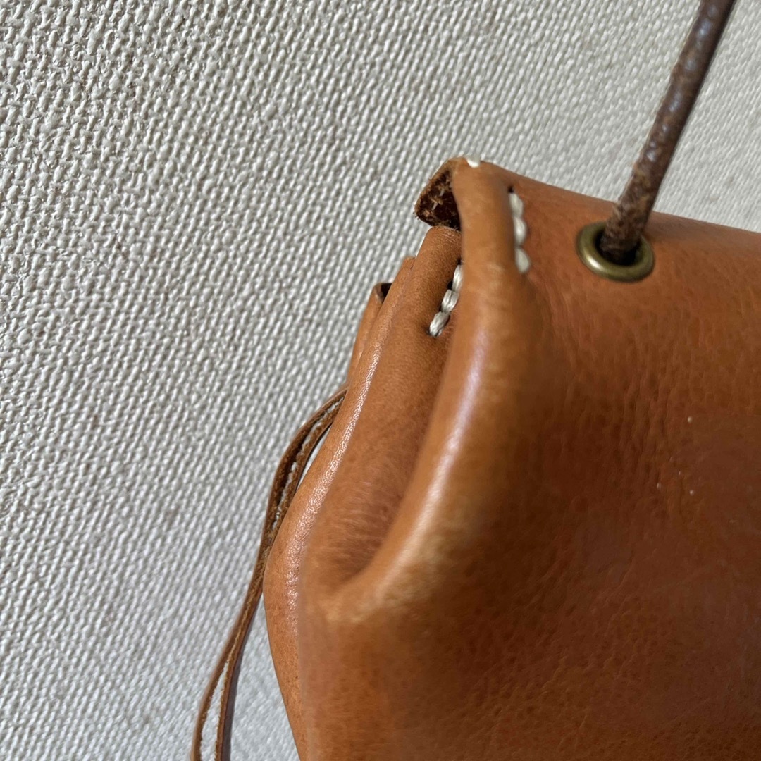 レザーポシェット　ポーチ　バッグ　財布 レディースのバッグ(ショルダーバッグ)の商品写真