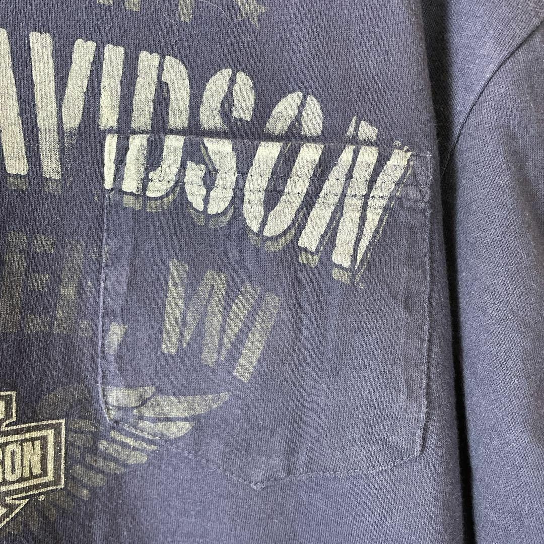 Harley Davidson(ハーレーダビッドソン)のハーレーロゴ　半袖Ｔシャツ　サイズＸＬ　コットン100％　両面ロゴ　メンズ　古着 メンズのトップス(Tシャツ/カットソー(半袖/袖なし))の商品写真