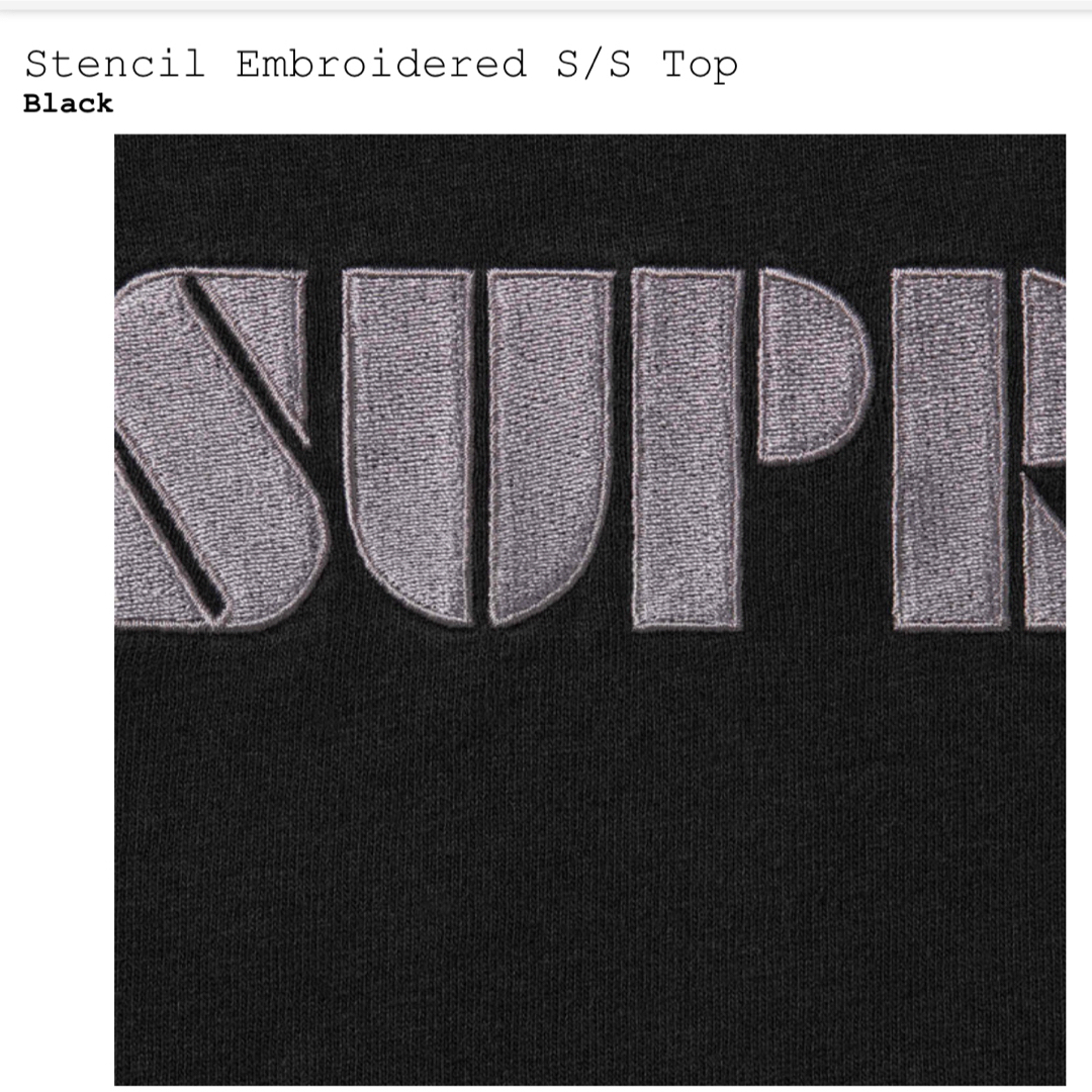 Supreme(シュプリーム)の【新品未使用】Supreme24SS★ Stencil Embroidered メンズのトップス(Tシャツ/カットソー(半袖/袖なし))の商品写真