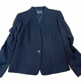 TOKYO SOIR - 美品 東京ソワール ソワールベニール 米沢織 ノーカラージャケット 大きいサイズ