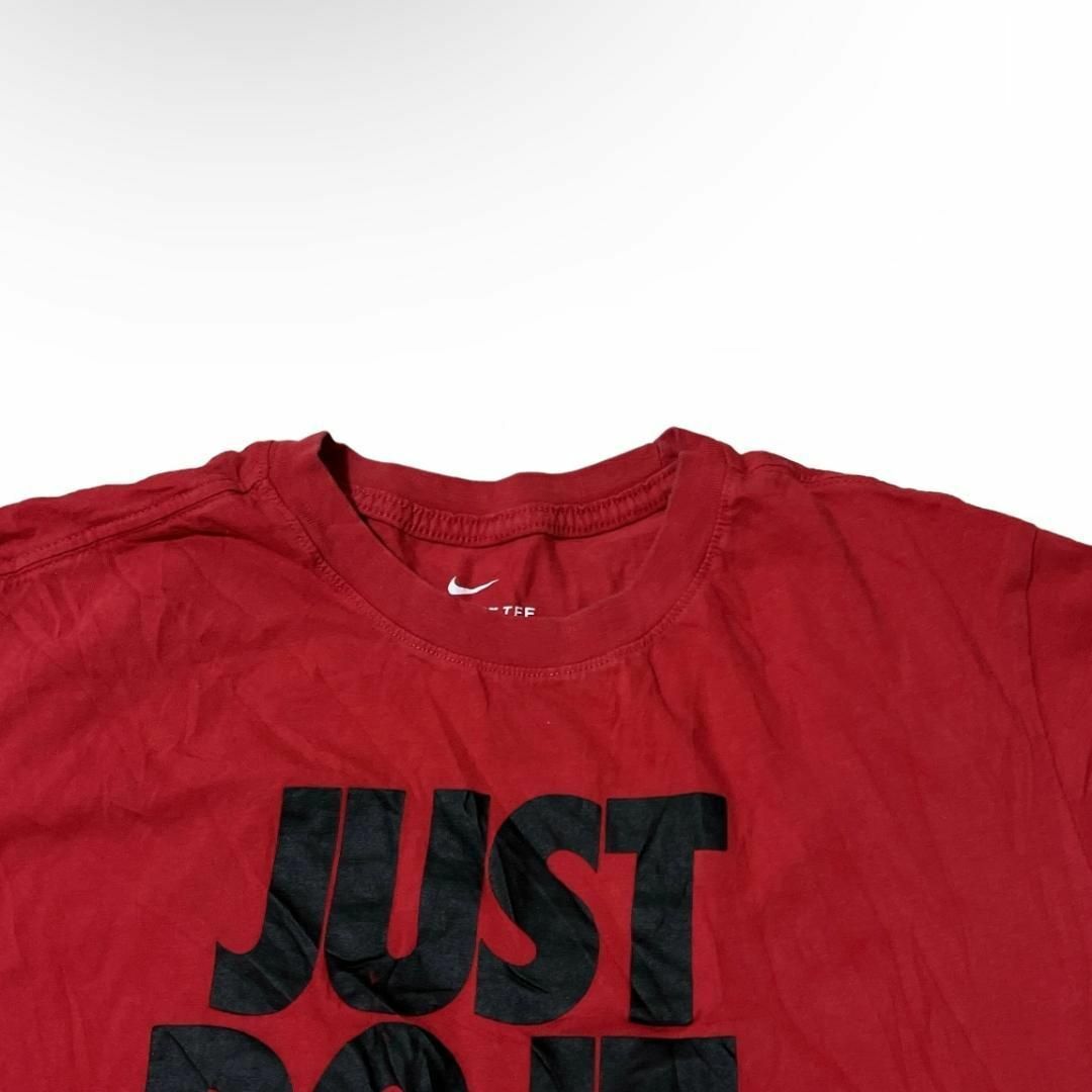 NIKE(ナイキ)のナイキ 半袖Tシャツ スウッシュ レッド ロゴT 夏物古着 h29 メンズのトップス(Tシャツ/カットソー(半袖/袖なし))の商品写真
