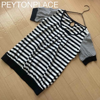 ペイトンプレイス(Peyton Place)のPEYTONPLACE ペイトンプレイス　ボーダー　トップス　チュニック(シャツ/ブラウス(半袖/袖なし))