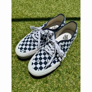 VANS - バンズ オーセンティック チェッカーフラッグ ネイビー