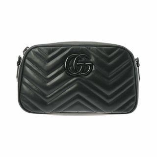 グッチ(Gucci)のグッチ GGマーモント スモールショルダー ショルダーバッグ 黒(ショルダーバッグ)