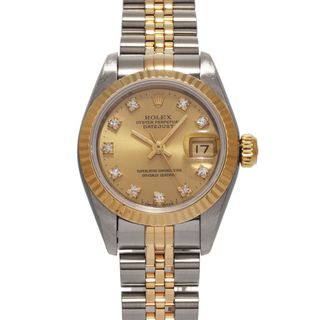 ロレックス(ROLEX)のロレックス  デイトジャスト 10Pダイヤ 腕時計(腕時計)