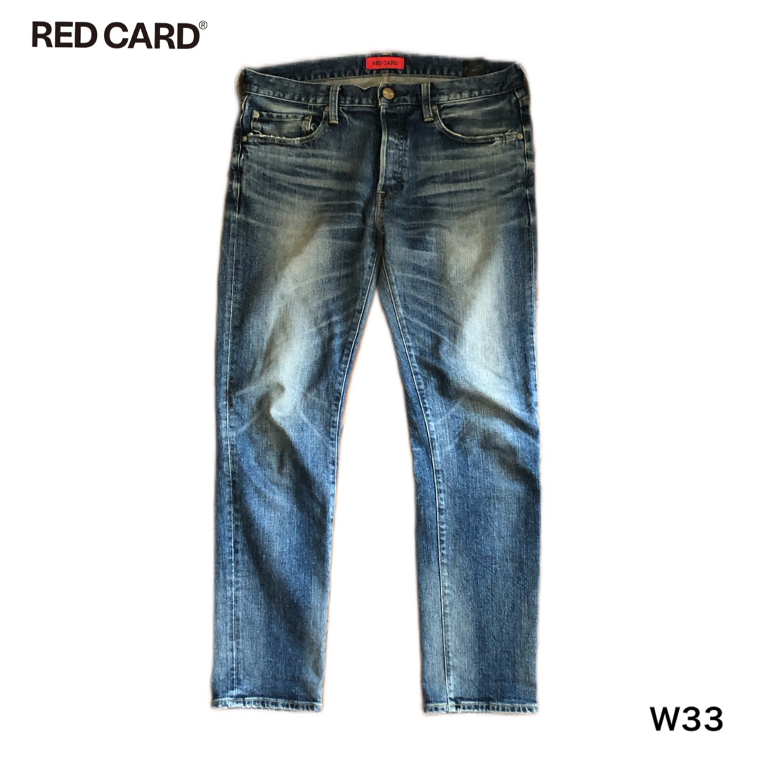 RED CARD(レッドカード)のRED CARD レッドカード Rhythm リズム W33 デニム ジーンズ メンズのパンツ(デニム/ジーンズ)の商品写真